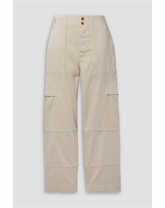 Прямые брюки Samson из хлопкового полотна ÉTOILE, экру Isabel marant