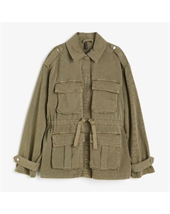 Куртка Cotton Twill Utility, хаки H&m