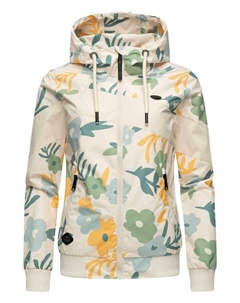 Дождевик/водоотталкивающая куртка ÜBERGANGS NUGGIE BLOCK FLOWER, цвет beige Ragwear