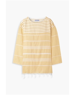 Туника Waverunner в полоску с бахромой, желтый Paradised