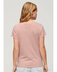 Базовая футболка SCOOP NECK, розовый Superdry