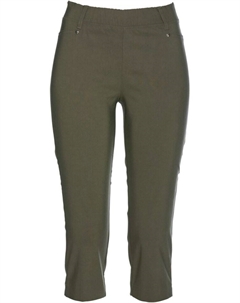 Капри стрейч с поясом, зеленый Bpc selection