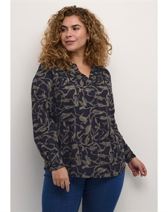 Блузка ЭЛЬЗА, тигровый полночный принт Kaffe curve