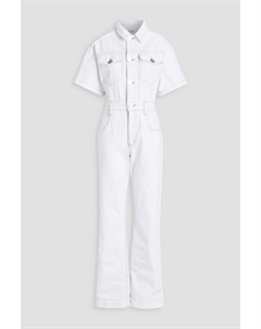 Джинсовый комбинезон, белый Frame