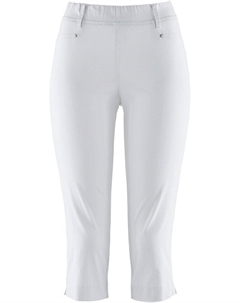 Капри стрейч с поясом, белый Bpc selection