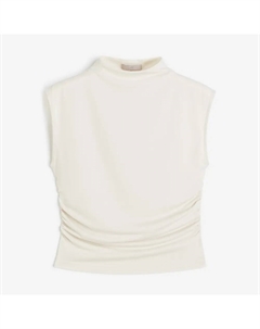 Топ Mock Turtleneck Crop, светло-бежевый H&m