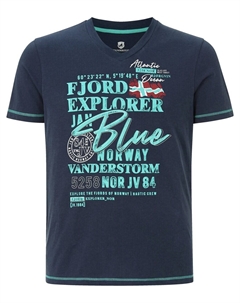 Футболка Nordger, аква/темно-синий Jan vanderstorm