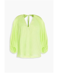 Неоновая блузка из хлопка, зеленый Paul smith
