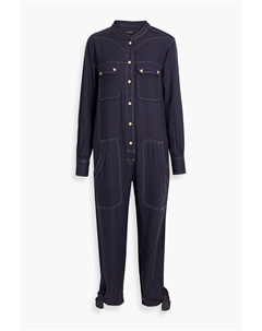 Комбинезон из шелкового твила, синий Isabel marant