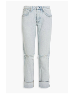 Джинсы-бойфренды Rochelle с потертостями, синий Rag & bone
