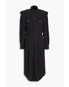 Платье-рубашка Naveen из лиоцелл-твила со складками, угольный Isabel marant