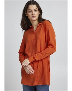 Рубашка Ihmain удлиненная, оранжевый Ichi