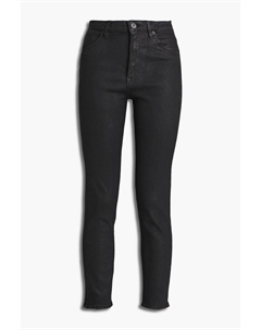 Джинсы скинни с завышенной талией и покрытием Channel Seam, черный 3x1