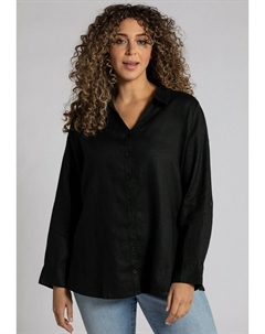 Рубашка с V-образным вырезом, черный Ulla popken