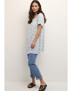 Туника, синий/кремовый/мультиколор Kaffe