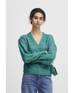 Кардиган с запахом, бирюзовый Ichi