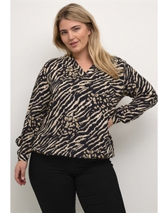 Блузка Diana, черный/коричневый Kaffe curve