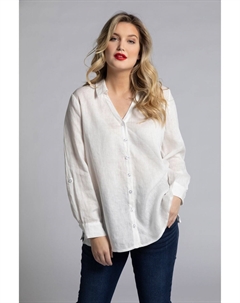 Рубашка с V-образным вырезом, кремовый Ulla popken