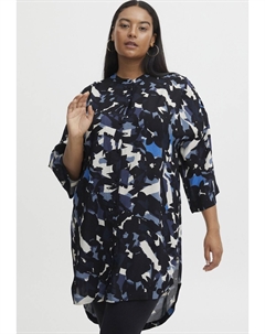 Туника с принтом, темно-синий Fransa