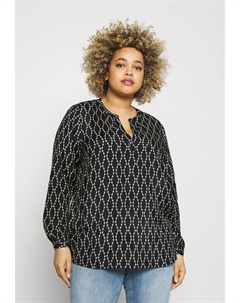 Блуза, черный / песочный Kaffe curve