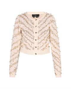 Вязаный кардиган, кремовый Faina