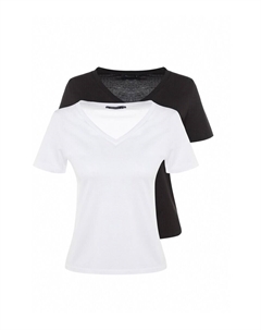 Рубашка, черный/белый Trendyol