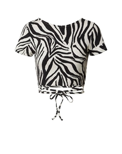 Рубашка River, черный/белый Edited