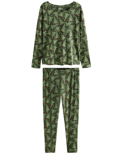 Пижама, темно-зеленый Next