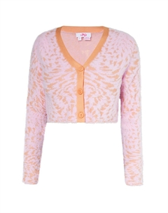 Вязаный кардиган, розовый Mymo