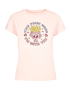 Рубашка Time Fries when I am with you Valentinstag, розовый F4nt4stic