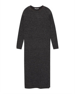 Вязаное платье, темно-серый Pull & bear