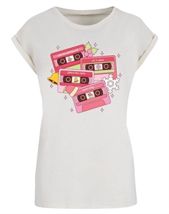 Рубашка Christmas Retro Song Tapes Pink, песочный F4nt4stic