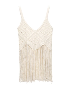 Вязаный топ, экрю Pull & bear