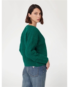 Вязаный кардиган, темно-зеленый Guess