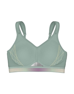 Спортивный бюстгальтер без косточек  Triaction Cardio Flow, зеленый Triumph