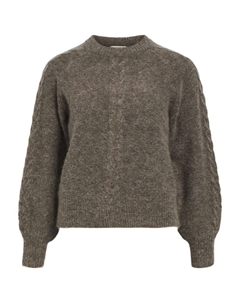 Свитер OBJNETE, цвет mottled brown Object