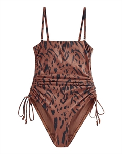 Купальник без косточек, коричневый Next