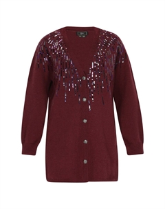 Вязаный кардиган, цвет Cyclamen/Dark purple Faina