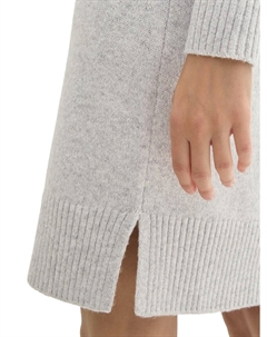 Вязаное платье, пятнистый серый Tom tailor