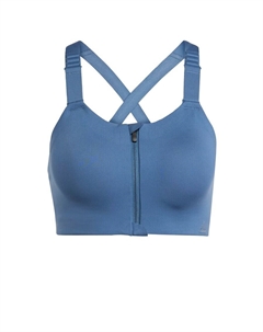 Спортивный бюстгальтер с высокой поддержкой SPORTSWEAR Tlrd Impact Luxe High-Support Zip, синий Adidas