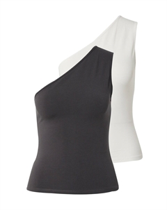 Топ Cindy, цвет Dark grey/natural white Weekday