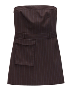 Платье, коричневый Pull & bear