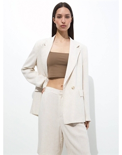 Обычные брюки в складку спереди, песочный Pull & bear