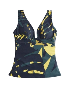 Топ-танкини без косточек, цвет marine blue/Cyan blue Next