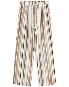 Брюки свободного кроя со складкой спереди, белый Next