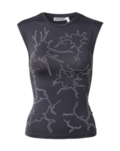 Топ, темно-серый Weekday