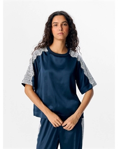 Блузка OBJRandi, темно-синий Object