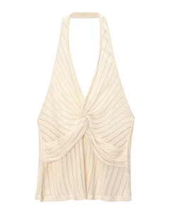 Вязаный топ, экрю Pull & bear