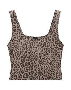 Топ, темно-бежевый Pull & bear