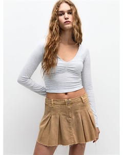 Рубашка, светло-серый Pull & bear